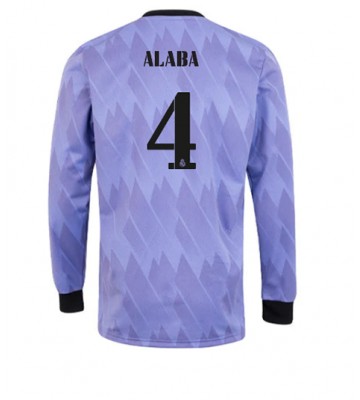 Real Madrid David Alaba #4 Bortedrakt 2022-23 Langermet